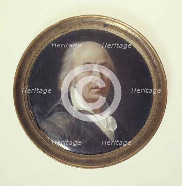 Portrait of man with an open collar, c1795. Creator: Ecole Francaise.