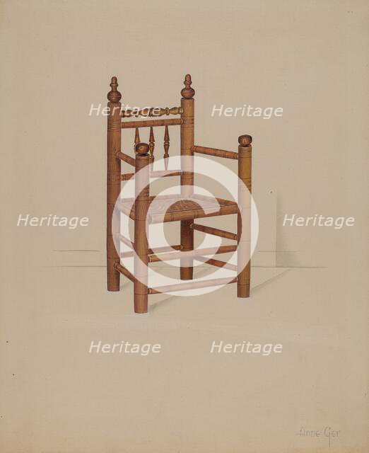 Carver Armchair, 1936. Creator: Anne Ger.