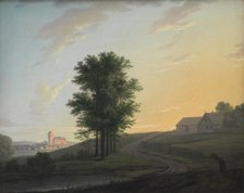 Evening Landscape near Gentofte, North of Copenhagen, 1764-1790. Creator: Erik Pauelsen.