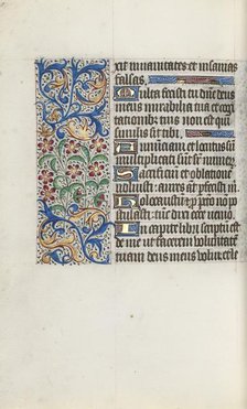 Book of Hours (Use of Rouen): fol. 125v, c. 1470. Creator: Master of the Geneva Latini (French, active Rouen, 1460-80).