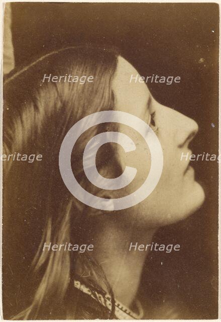 Portrait of a Woman in Profile, about 1860. Creator: Oscar Gustav Rejlander.