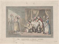 The Comforts of High Living, December 16, 1794., December 16, 1794. Creator: Unknown.