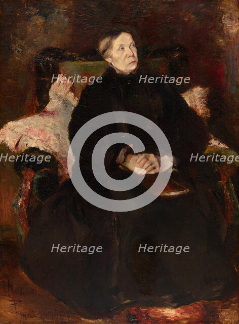 Portrait of a Lady, 1870/79. Creator: Adolphe Monticelli.