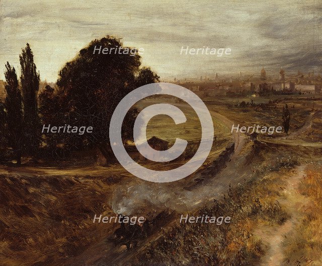 The Berlin-Potsdam Railway, 1847. Artist: Menzel, Adolph Friedrich, von (1815-1905)