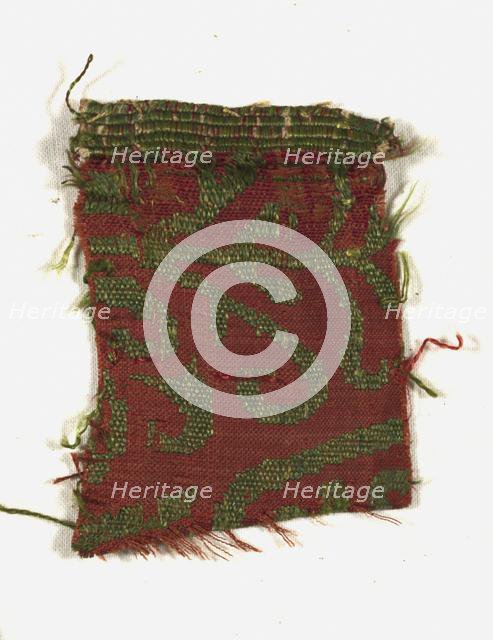 Silk Fragment, 13th century. Creator: Unknown.