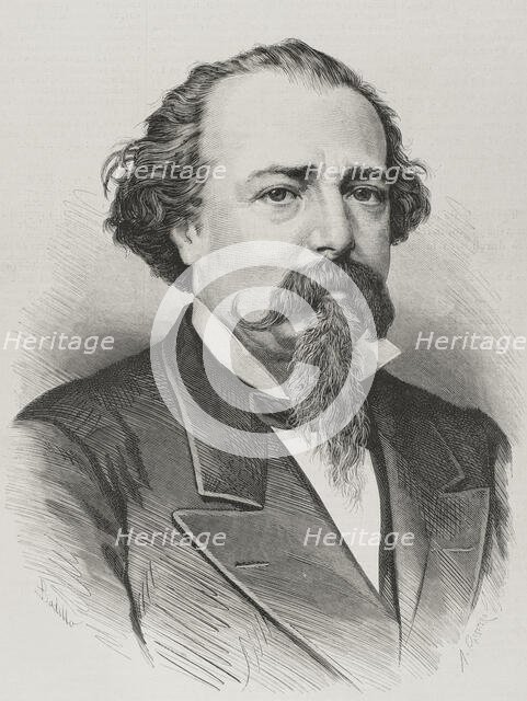 Adelardo López de Ayala (1828-1879), Spanish liberal playwright and politician, 1878. Creator: Arturo Carretero y Sánchez.