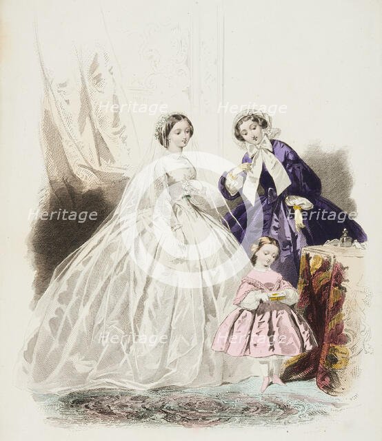 Fashion plate - Journal des Demoiselles III, 1859. Creator: Gilquin & Dupain.