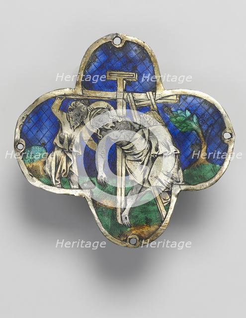 Quatrilobed Plaque: The Descent from the Cross, c. 1350-1400. Creator: Unknown.