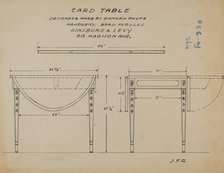 Pembroke Table, 1935/1942. Creator: J.F. Rust.