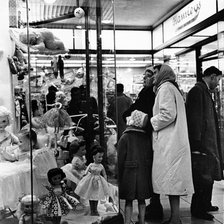 Shoppers window shopping in London, c1960. Artist: Unknown