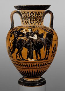 Attic Black-Figure Neck Amphora, about 510 BC. Creator: Leagros Group.