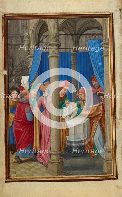 The Circumcision; Prayer Book of Cardinal Albrecht of Brandenburg, about 1525-1530. Creator: Simon Bening.