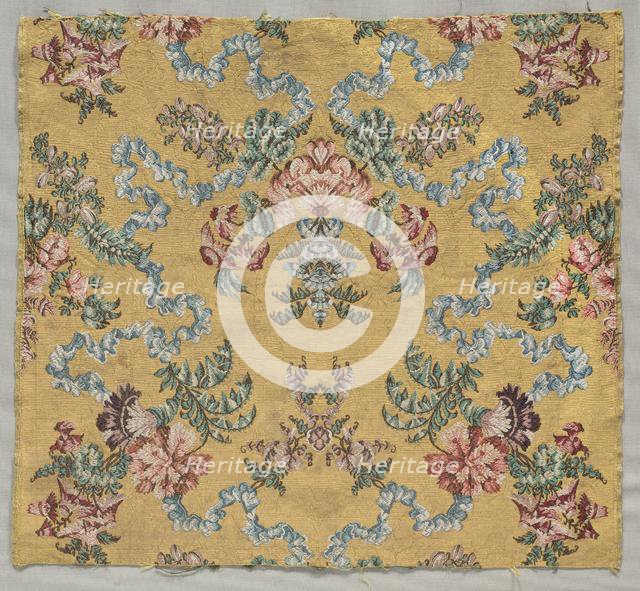 Length of Brocaded Silk, 1723-1774. Creator: Jean Baptiste Pillement (French, 1728-1808), style of.