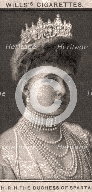 H.R.H The Duchess of Sparta, 1908.Artist: WD & HO Wills