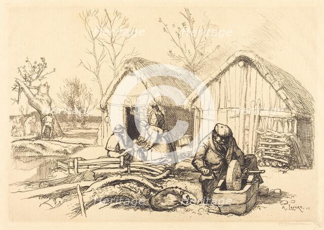 The House of the Woodcutter, Vendee (La maison du bucheron, Vendee), 1915. Creator: Auguste Lepere.