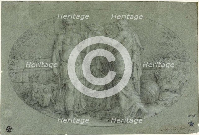 Minerva Crowned by Rome, n.d. Creator: Noël Coypel.