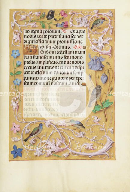 Decorated Text Page; Spinola Hours, about 1510-1520. Creator: Unknown.