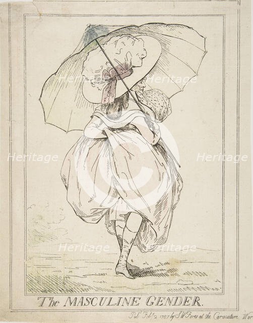 The Masculine Gender, February 2, 1787. Creator: Henry Kingsbury.