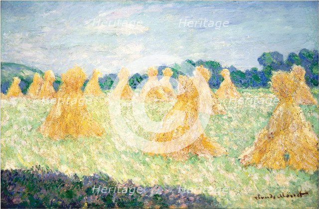 The Young Ladies of Giverny, Sun Effect, 1894. Artist: Monet, Claude (1840-1926)