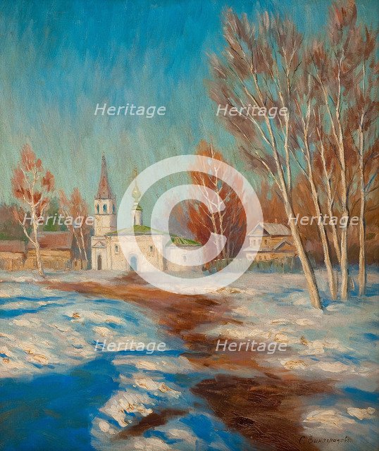 Spring Landscape. Artist: Vinogradov, Sergei Arsenyevich (1869-1938)