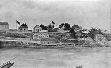 "The Commandants Garden" looking towards William Street from the Brisbane River, c1835. Creator: Unknown.