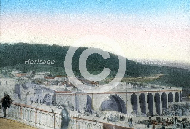 Sidi Rached bridge, Constantine, Algeria. Artist: Unknown