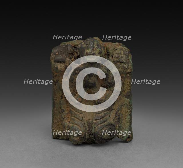 Man and Two Tigers, 1023 - c. 900 BC. Creator: Unknown.