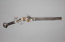 Double-Barreled, Double-Wheellock Pistol, German, Augsburg, ca. 1580. Creator: Unknown.