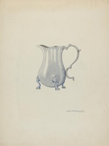 Silver Jug for Cream, c. 1940. Creator: David P. Willoughby.