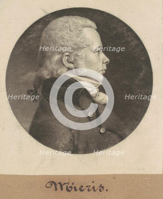 Mieris, 1800. Creator: Charles Balthazar Julien Févret de Saint-Mémin.