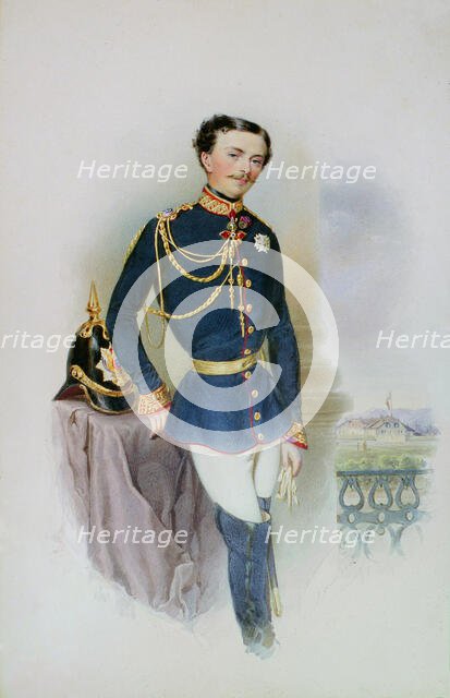 Portrait of Charles III (1823-1854), Duke of Parma, 1852. Creator: Pitner, Franz (1826-1892).