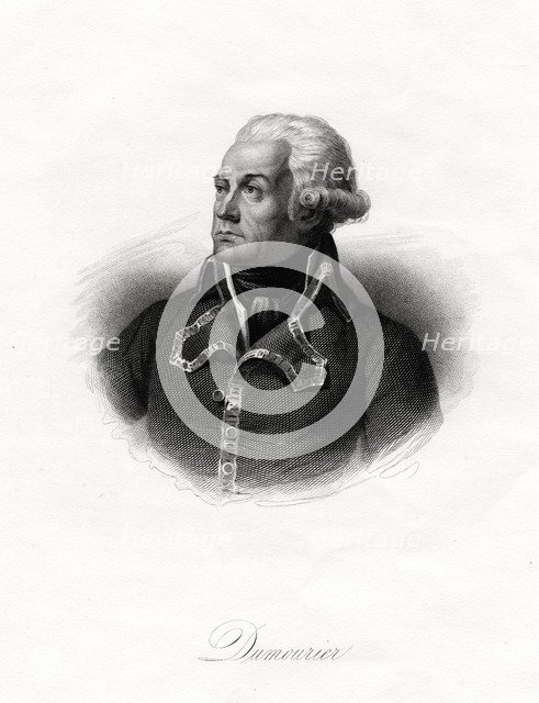 General Dumourier, French soldier and politician, 1845. Artist: GB Shaw