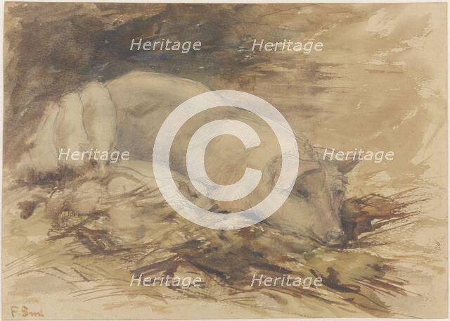 Sow with piglets, 1872-1944. Creator: Frans Smissaert.