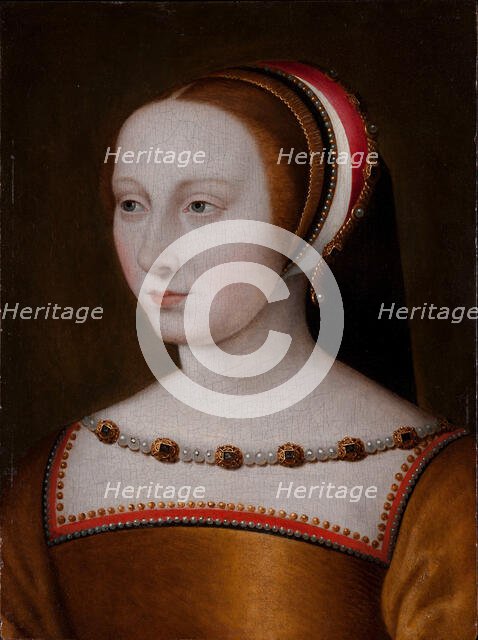 Portrait of Diane de Poitiers (1499-1566), Dame de Saint-Vallier, Duchesse..., 2nd half of 16th cen. Creator: Clouet, Jean, (School)  .