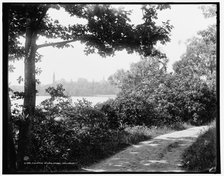 A Glimpse of Lake Waban, Wellesley, between 1890 and 1901. Creator: Unknown.