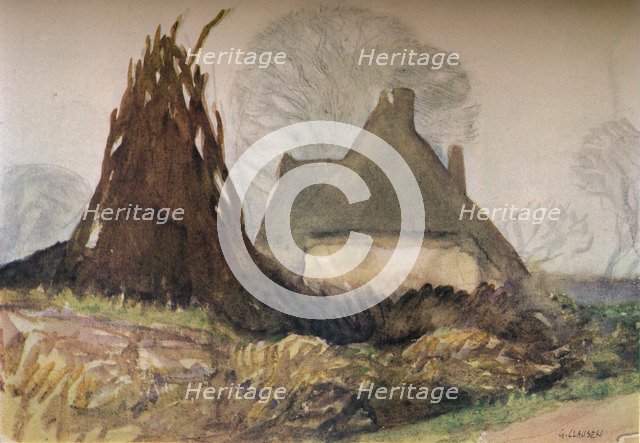 'Woodman's Cottage', c20th century (1931). Artist: George Clausen.