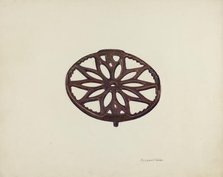 Trivet, c. 1942. Creator: Margaret Golden.