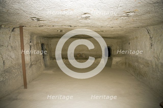 Inside a Byzantine house, Avdat, Israel. Artist: Samuel Magal