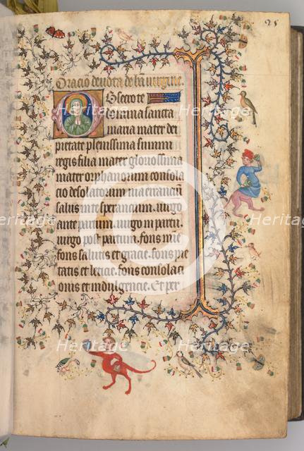 Hours of Charles the Noble, King of Navarre (1361-1425): fol. 13r, Text, c. 1405. Creator: Master of the Brussels Initials and Associates (French).