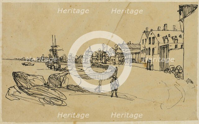 The Shore, n.d. Creator: Rodolphe Bresdin.