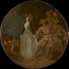 The Country Dance. Creators: Jean-Antoine Watteau, Unknown.