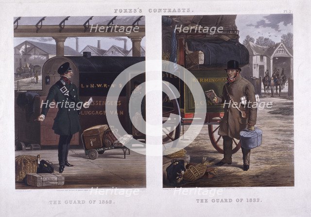 'The Guard of 1852' and 'The Guard of 1832, 1852. Artist: J Harris