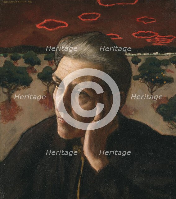 The Artist's Mother, 1896. Creator: Akseli Gallen-Kallela.