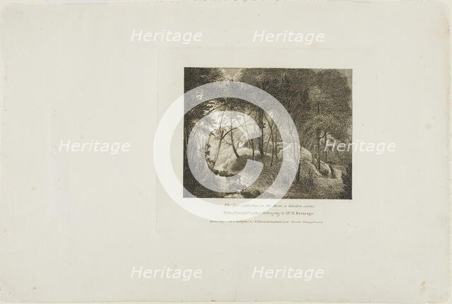 Sun Reflecting on the Dew, A Garden Scene, c. 1812. Creator: William Birch.