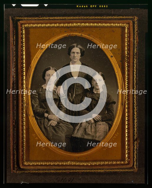 Three unidentified women, between 1847 and 1860. Creator: James Presley Ball.