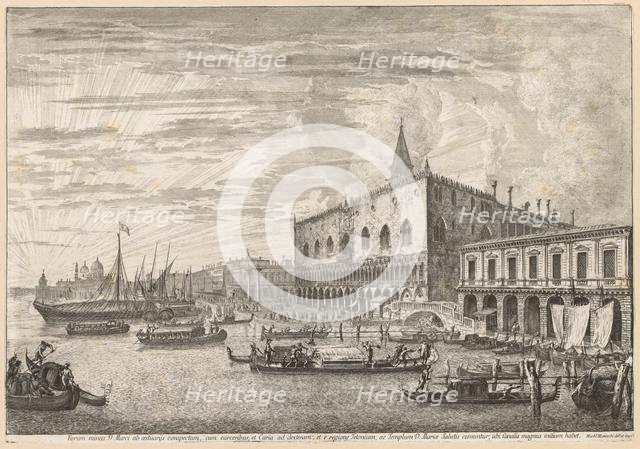 Views of Venice: The Molo and S. M. Della Salute, 1741. Creator: Michele Marieschi (Italian, 1710-1743).