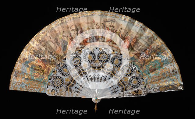 Fan, European, 1855-65. Creator: Unknown.