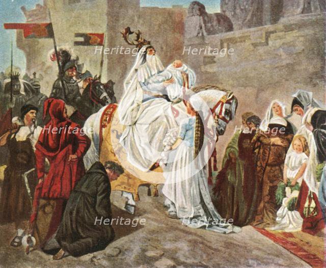 Homecoming of Eberhard of Württemberg after the battle of Döffingen, 1388, (1936). Creator: Unknown.