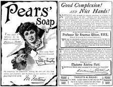 Advertisement for Pears’ Soap, 1890. Creator: Unknown.