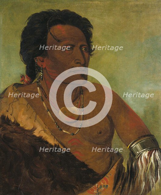 Sky-se-ró-ka, Second Chief of the Tribe, 1834. Creator: George Catlin.